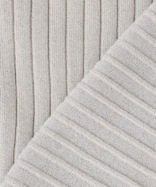 J.PRESS YORK STREET 【WOMEN】シアワイド リブカーディガン ライトグレー系