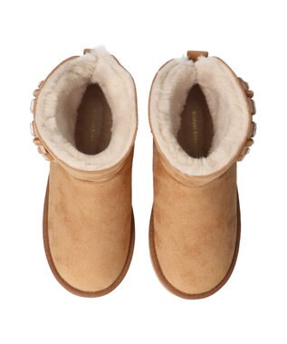 Bridget Birkin 【Bridget Birkin】バックルビジュームートンブーツ ベージュスウェード