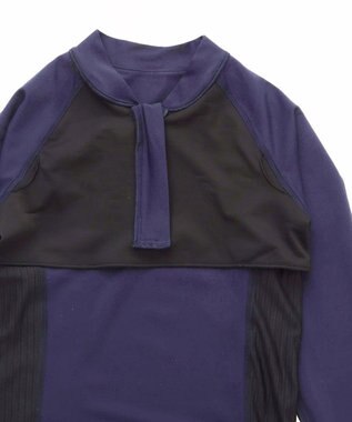 San-ai Resort（三愛水着楽園） 【UNISEX】【NIKE】ナイキ ロングスリーブ セットアップ水着 ネイビー