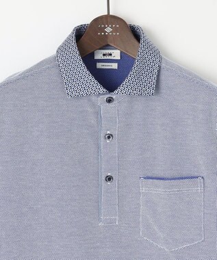 JOSEPH ABBOUD 【オーガニックコットン使用】ダディ ポロシャツ ブルー系