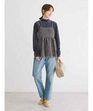 Green Parks ・ＥＬＥＮＣＡＲＥ　ＤＵＥ　ツイードバックリボンキャミ Brown