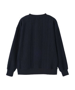 CRAFT STANDARD BOUTIQUE ケーブル柄カットプルオーバー1 Navy