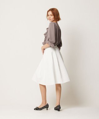 TOCCA 【消臭・洗える】PROMISE RIBBON FRILL ブラウス モカ系