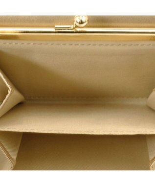 UNBILLION ペルケ perche ジェムストーンヒネリかぶせ二つ折り財布 ゴールド