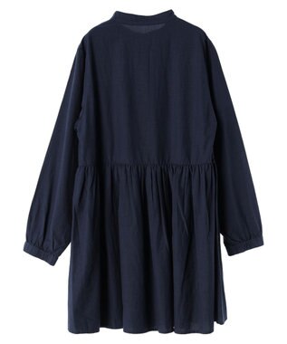 CRAFT STANDARD BOUTIQUE ウエスト切替ギャザーチュニック Navy