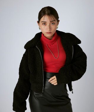 OP／FILA 【Kappa】ショート丈 ドロップショルダーボアジャケット