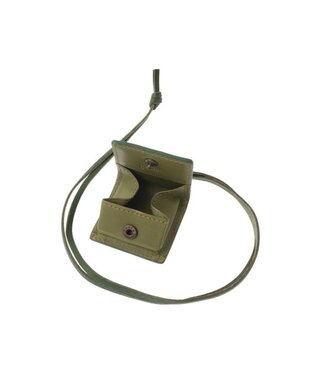 genten ダイヤカットワーク　小物入れ付ネックレス グリーン