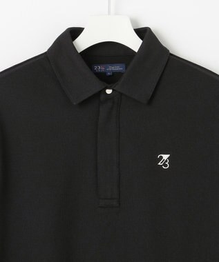 23区GOLF 【MEN】温度調節素材『サーモアジャスト』シンプル ポロシャツ ブラック系