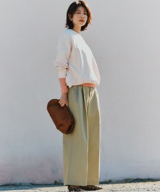 23区 【見上愛さん着用】シアーフライス レイヤード ロンTEE ピンク系