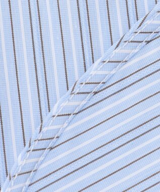 J.PRESS LADIES BEZハイネック フリル デコカラー サックス系