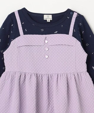 組曲 KIDS 【80-100㎝】メロディ ビスチェトップス ラベンダー