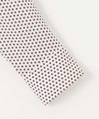 JOSEPH ABBOUD 【25SS・洗える】コンパクトジャージープリント シャツ ワイン系5