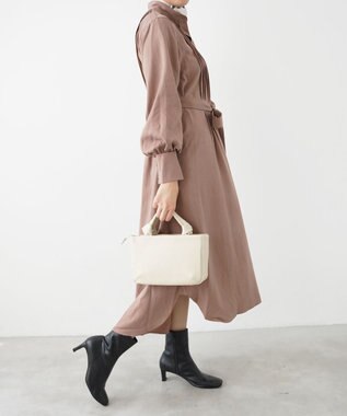 Atelier nuu 日本製 タッセルレザー loop ミニボストン アイボリー