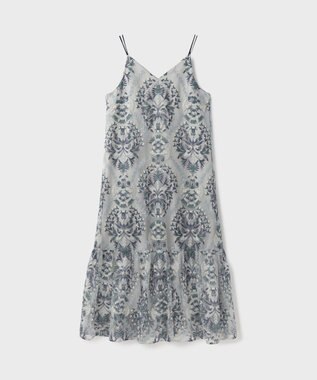 GRACE CONTINENTAL オーナメントembワンピース ブルー