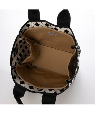 UNBILLION カシュカシュ cachecache / 柄アソートジャガード2wayトートバッグ ブラックミックス