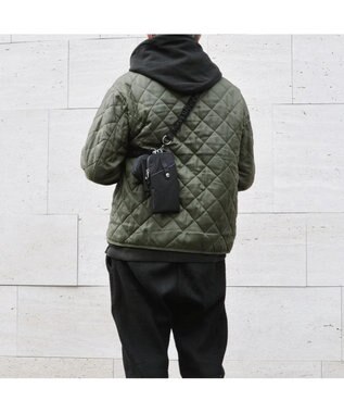 UNBILLION cachecache バンジーコードナイロンスマホショルダー ブラック