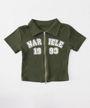 WEGO ロゴダブルZIPトップ カーキ