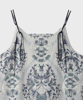 GRACE CONTINENTAL オーナメントembワンピース ブルー