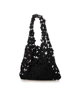 UNBILLION カシュカシュ cachecache / フラワーレースホーボー ブラック