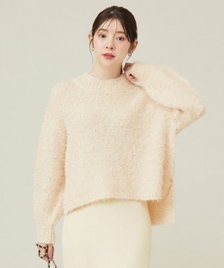 ANY SIS S 【洗える】リボンヤーンミックス ニット