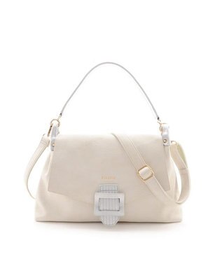 MioFIRANO バックル付きフラップトートバッグ 2WAY　FIRANO フィラノ IVORY