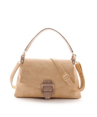 MioFIRANO バックル付きフラップトートバッグ 2WAY　FIRANO フィラノ BEIGE