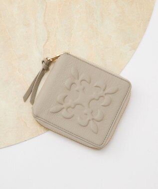 russet 【2025AW新作】エンボスモノグラムラウンドウォレット(SO-431)