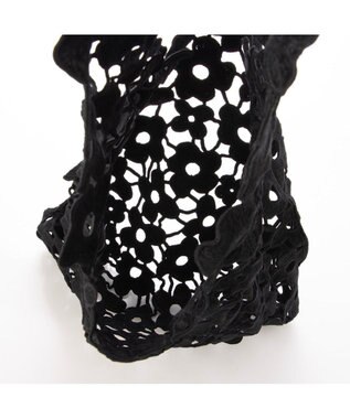 UNBILLION カシュカシュ cachecache / フラワーレースホーボー ブラック