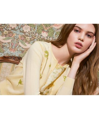 TOCCA 【洗える】LITTLE MIMOSA カーディガン イエロー系