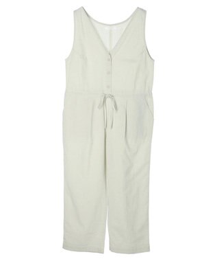 Green Parks インド 綿麻オールインワン Natural