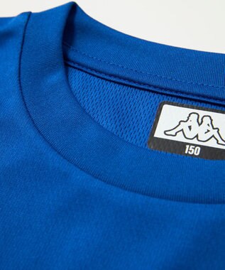 OP／FILA 【Kappa】セットアップ　ブランドロゴ入りトップス＋ショートパンツ ブルー