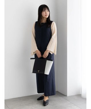 Te chichi 2タックチノパンツ【AOYAMA FASHION ASSOCIATION × Te chichi】 ネイビー