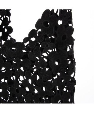 UNBILLION カシュカシュ cachecache / フラワーレースホーボー ブラック