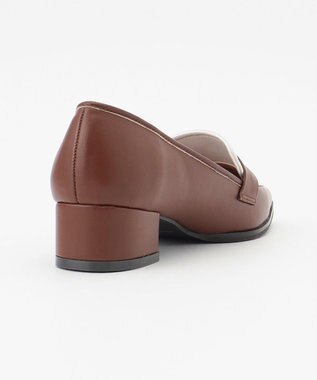 組曲 【22.5cm~24.5cm】バイカラーコンビローファー ダークブラウン系