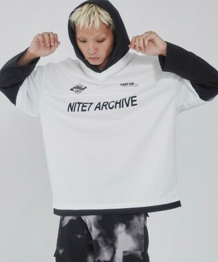 WEGO メッシュレイヤードTパーカー（LS） ホワイト