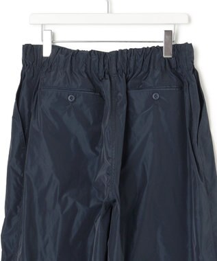 J.PRESS YORK STREET 【UNISEX】ポリエステルツイル ワイドパンツ ネイビー系