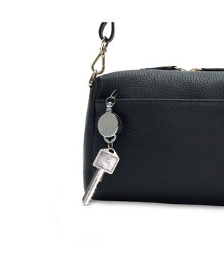 PELLE BORSA レザーポシェット メガネポケット付き Reinette レネット 4795 ブラック