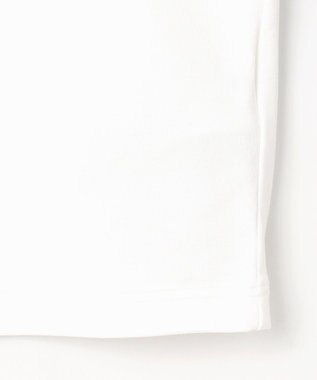 ANY 【洗濯機可/UVケア/アンチピリング】布帛ねじり袖コンビプルオーバー ホワイト×ストライプ