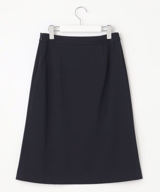 J.PRESS LADIES L 【洗える・UVカット】 アルファクロスジャージー Aライン スカート ネイビー系
