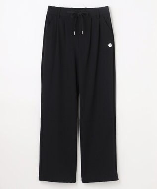 PW CIRCULUS 【ストレッチ素材】【WOMEN】セミワイド イージーパンツ ゴルフウェア レディース ブラック系