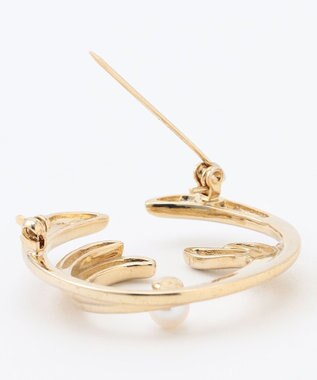 自由区 【カタログ掲載】アコヤパールサークル ブローチ ゴールド