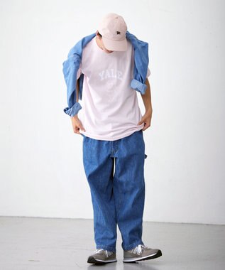 J.PRESS YORK STREET 【UNISEX】YALE × J.PRESS YORK STREET コラボTシャツ ピンク系