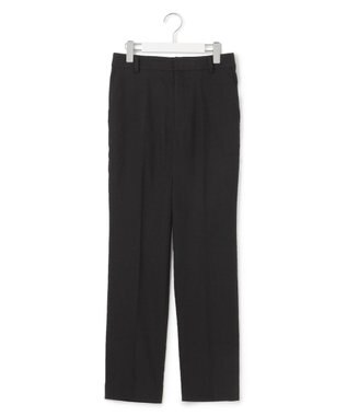 23区 【洗える/セットアップ対応】アイアスマットストレッチ テーパード パンツ ブラック系