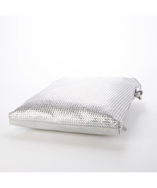 UNBILLION ペルケ perche / レザーメッシュ1本手結びトート シルバー