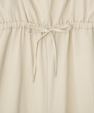 Green Parks 胸元バルーンワイドシルエットサロペット Light Beige