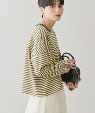 AMERICAN HOLIC マルチボーダーカットプルオーバー Yellow