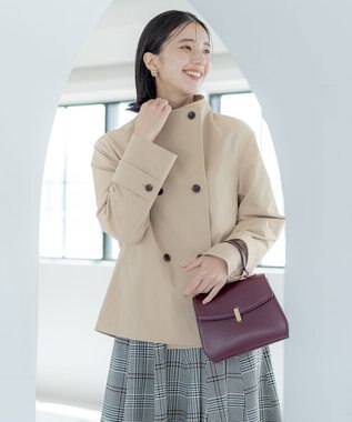 組曲 トップハンドルハンド バッグ ワイン系