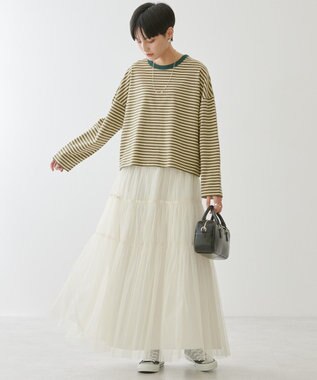 AMERICAN HOLIC マルチボーダーカットプルオーバー Yellow