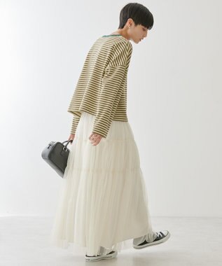 AMERICAN HOLIC マルチボーダーカットプルオーバー Yellow