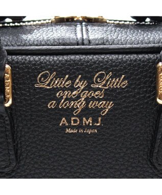 A.D.M.J. 【牛革】モーツァルト/スパニッシュレザーザ・ビーボストン23cm ブラック